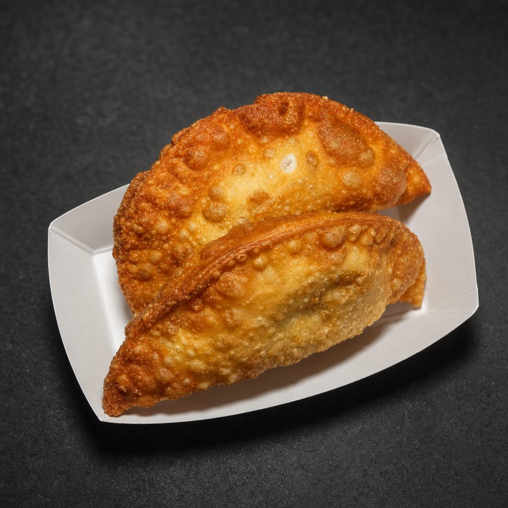Sausage, Peppers & Onions Empanada.