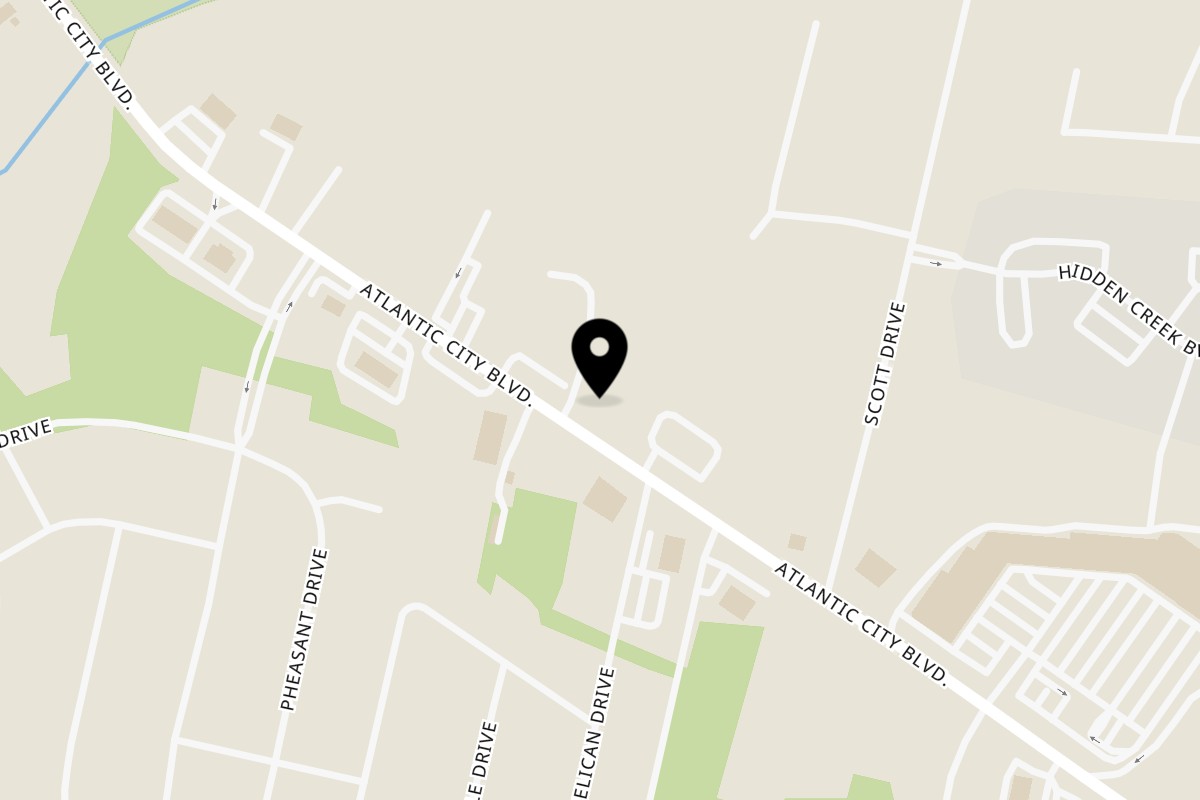 Map showing the location of El Gordo Coqui on 271 Atlantic City Boulevard in Bayville